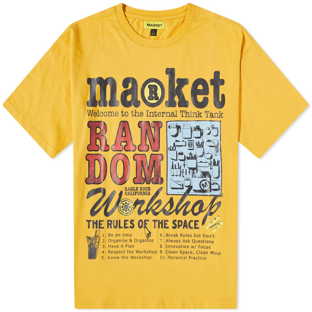

Футболка Market Random Workshop Think Tank Tee, Желтый