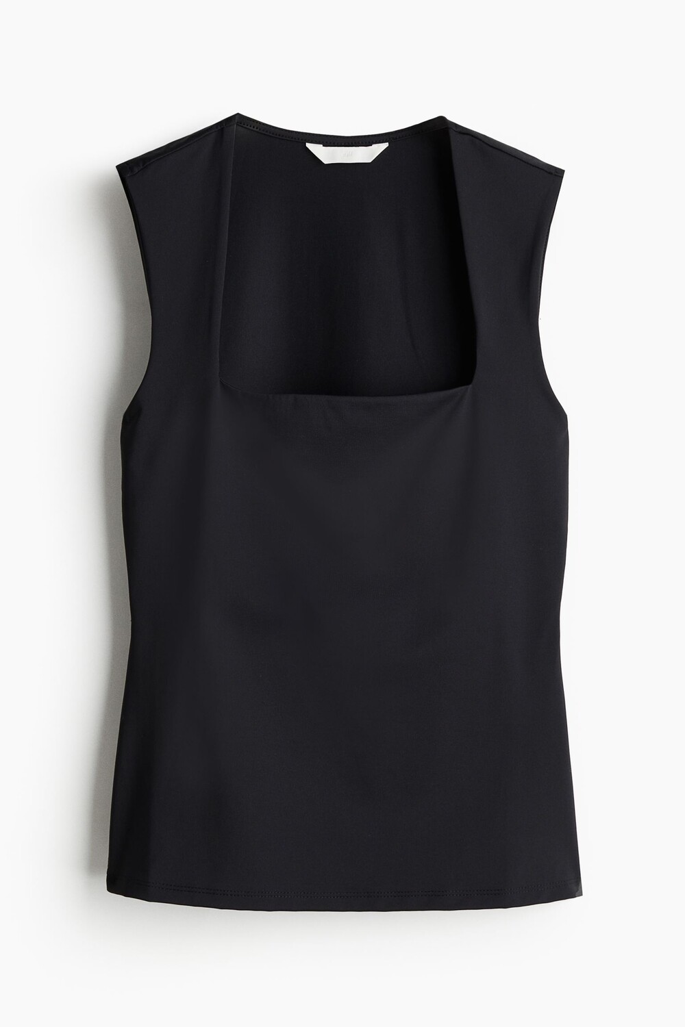 

Топ H&M Square-neck Jersey, черный