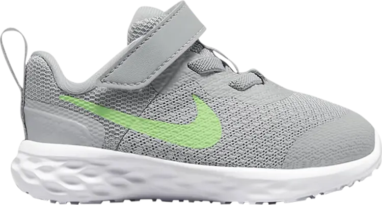 

Кроссовки Nike Revolution 6 TD 'Light Smoke Grey Green Strike', серый