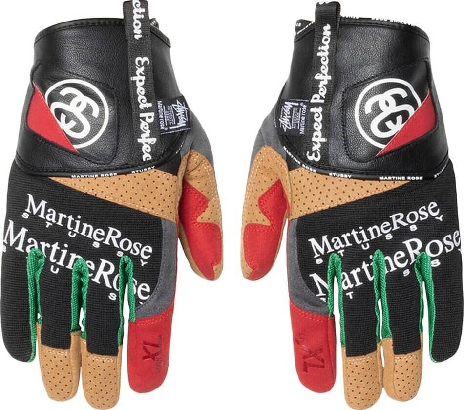 

Перчатки для вождения Stussy x Martine Rose, мультиколор