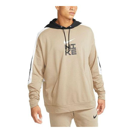 

Худи Men's Nike Logo Printing Colorblock Pullover Khaki DD1904-247, хаки