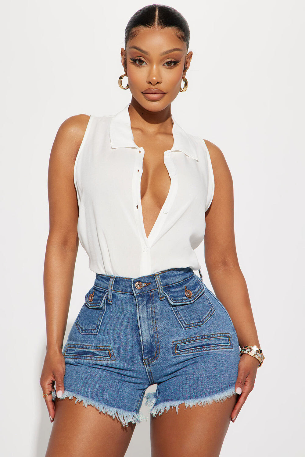 

Рубашка Fashion Nova WK49577, белый