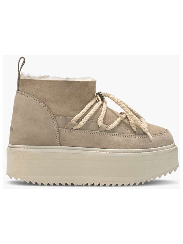 Кроссовки INUIKII Classic Low Platform, бежевый кроссовки guess cleava platform молочный бежевый