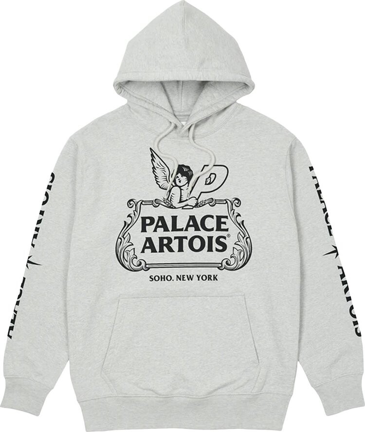 Толстовка Palace Stella Artois Chalice Hood 'Grey Marl', серый толстовка palace x stella artois hood gold золотой