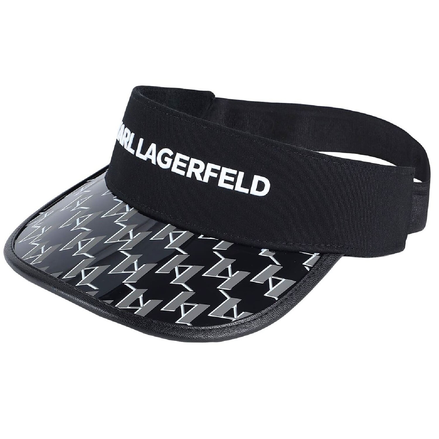 

Бейсболка-козырек Karl Lagerfeld K/essential Monogram, черный