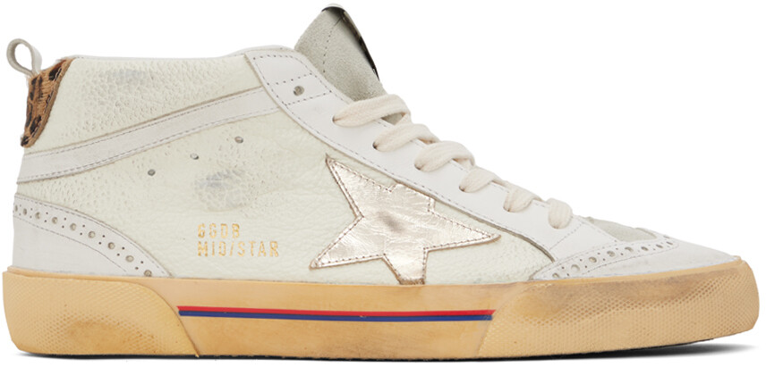 

Кроссовки Off-White Mid Star Golden Goose