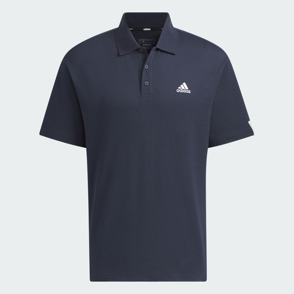Рубашка-поло Adidas Essentials Plus Small Logo, темно-синий