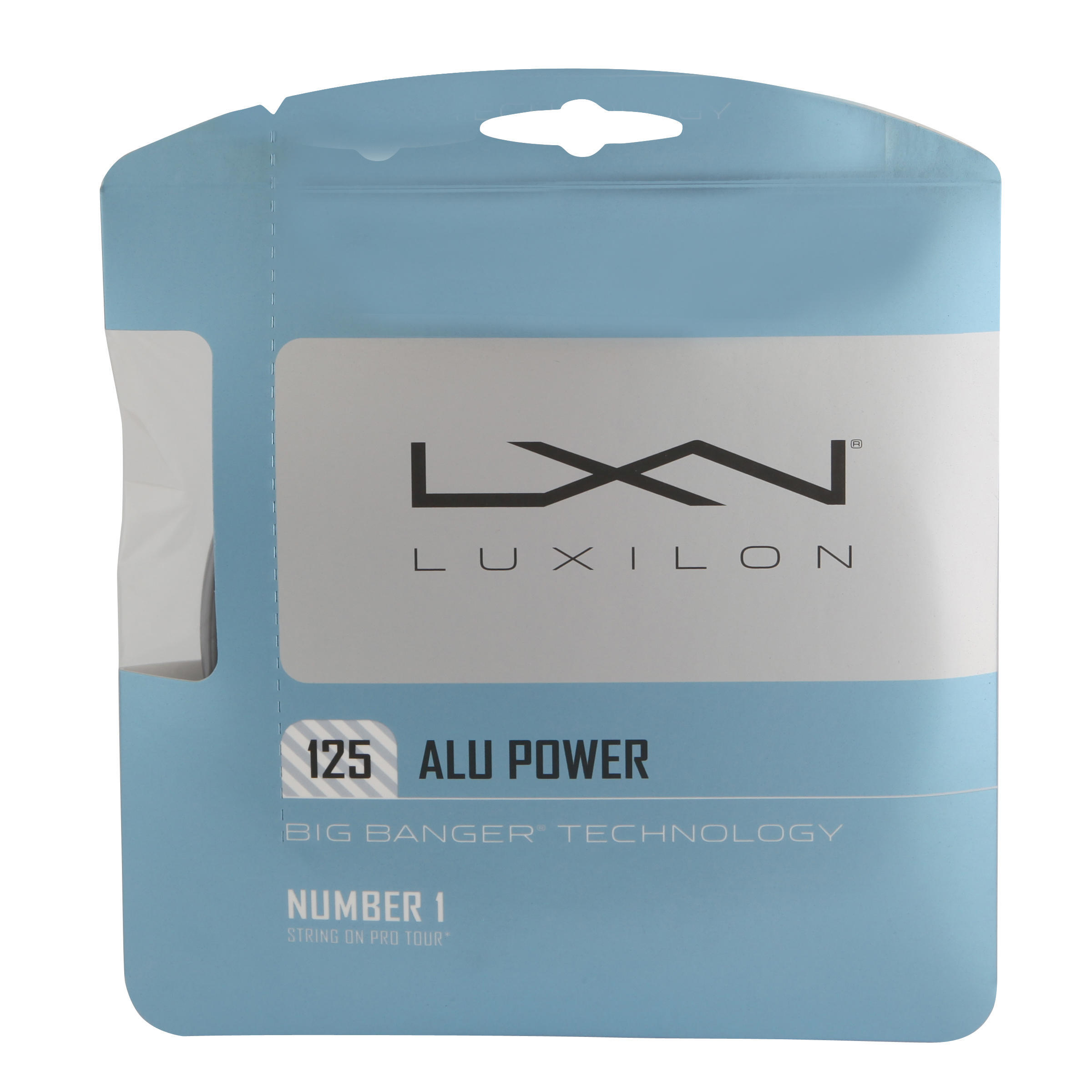 Теннисная струна Luxilon монофибра Big Banger Alu Power 1,25 мм серая, темно-серый - фото