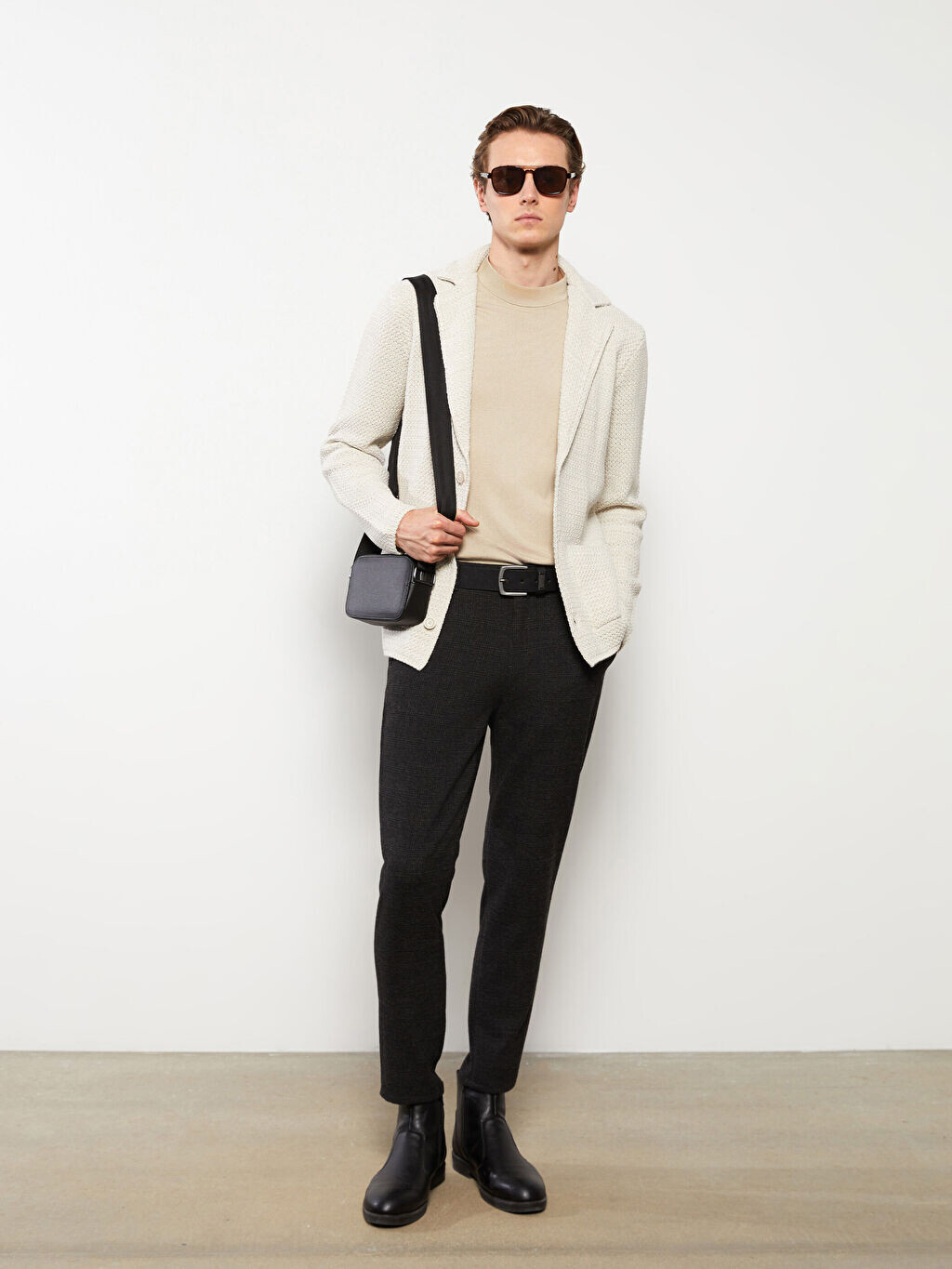

Мужские брюки чинос Slim Fit в клетку LCW Vision, Черный