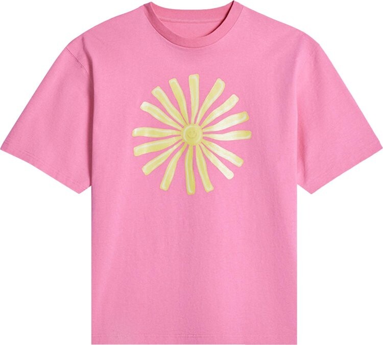 

Футболка Jacquemus Le T-Shirt Soleil 'Pink', розовый