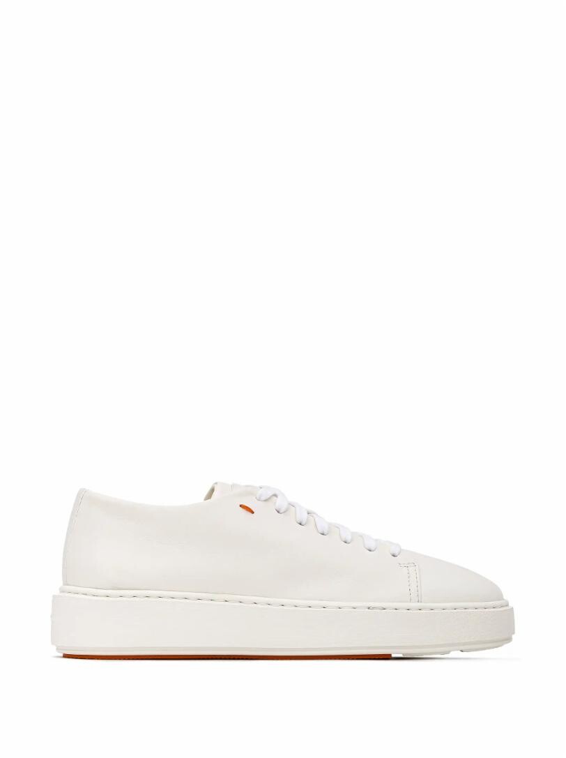 

Кожаные кеды с логотипом Santoni