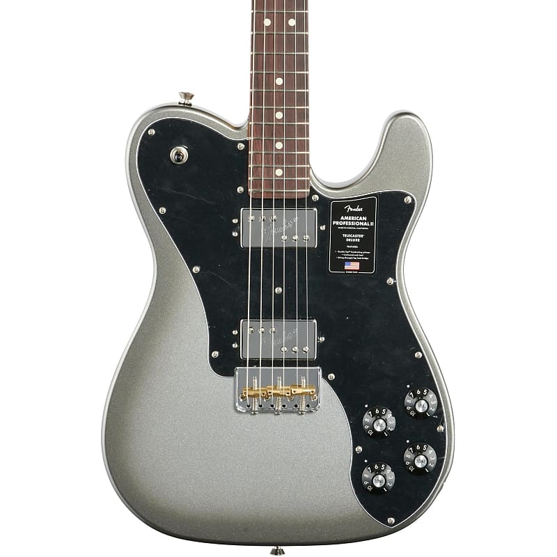 Электрогитара Fender American Pro II Telecaster Deluxe, накладка на гриф из палисандра (с футляром), Mercury 113960755 - фото