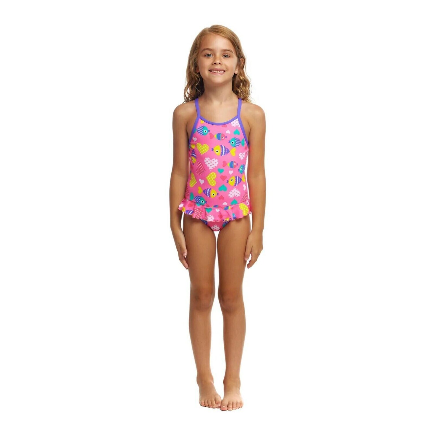 

Сплошной купальник для девочки Funkita Belted Frill, розовый