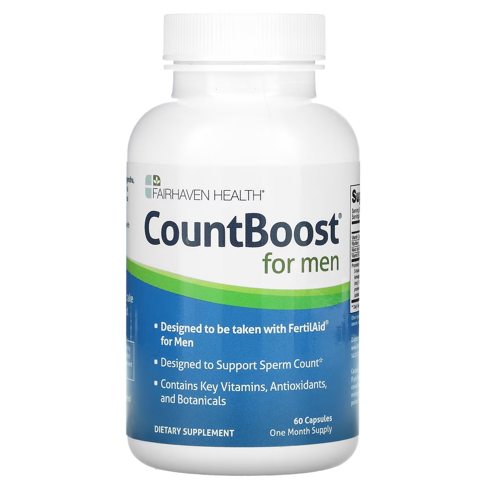Fairhaven Health CountBoost для мужчин, 60 капсул