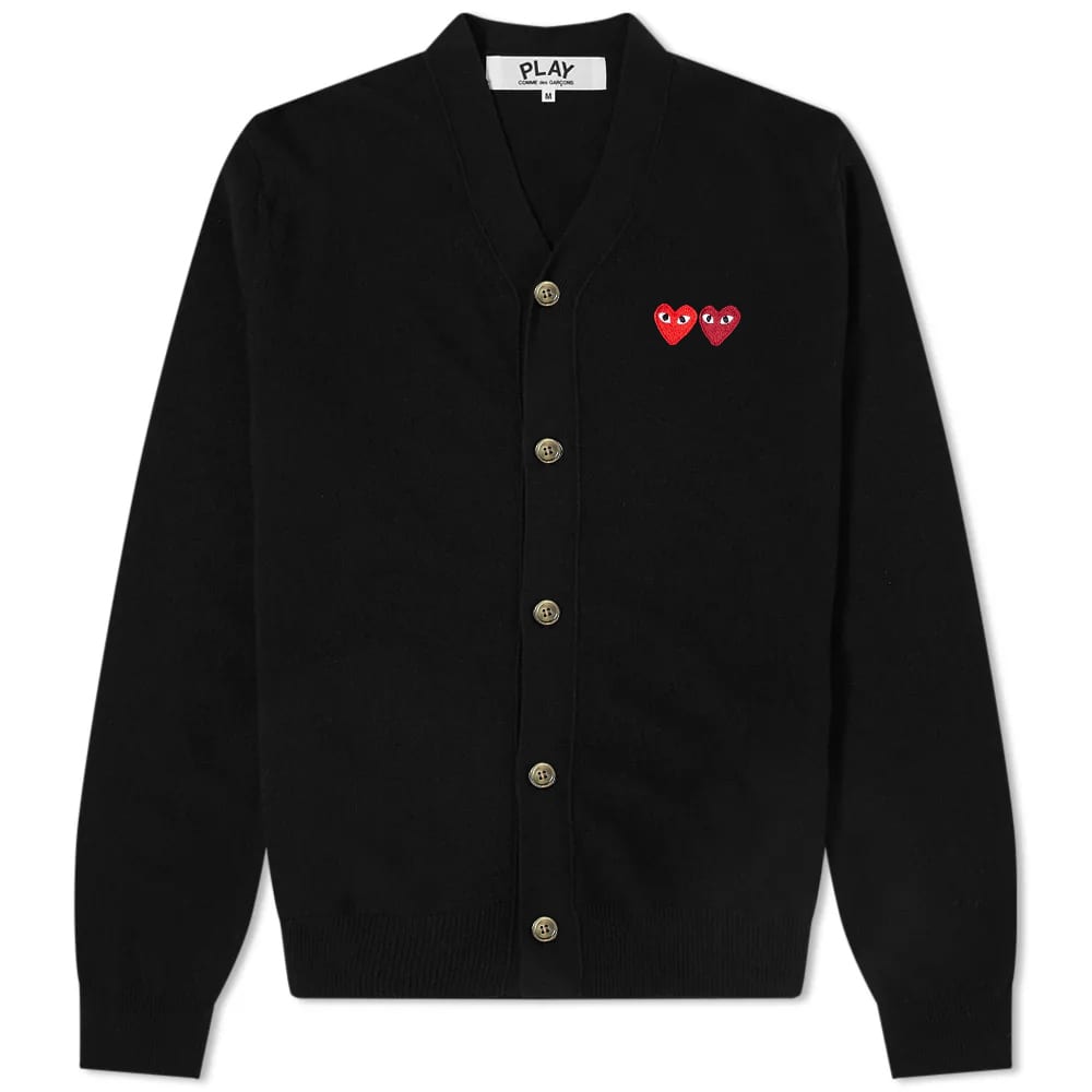 

Джемпер Comme des Garcons Play Double Heart Cardigan, Черный