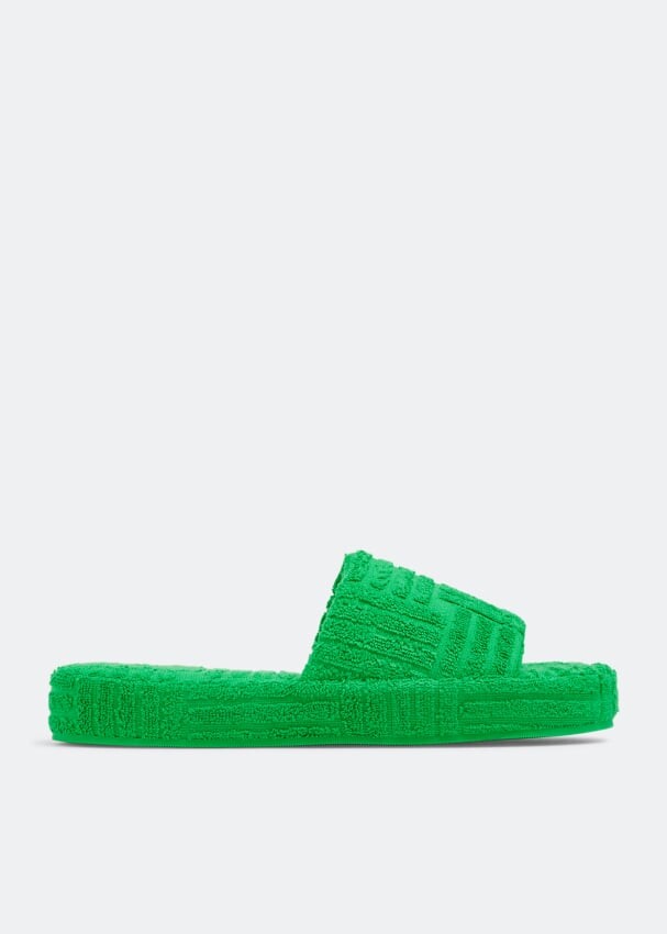

Шлепанцы BOTTEGA VENETA Resort Sponge slides, зеленый