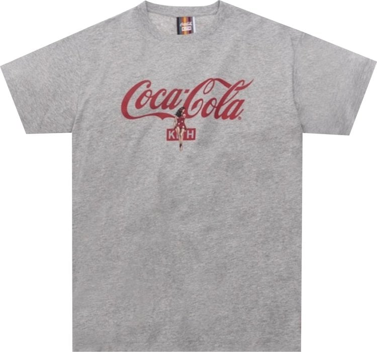 Футболка Kith x Coca-Cola Hula T-Shirt 'Grey', серый - фото