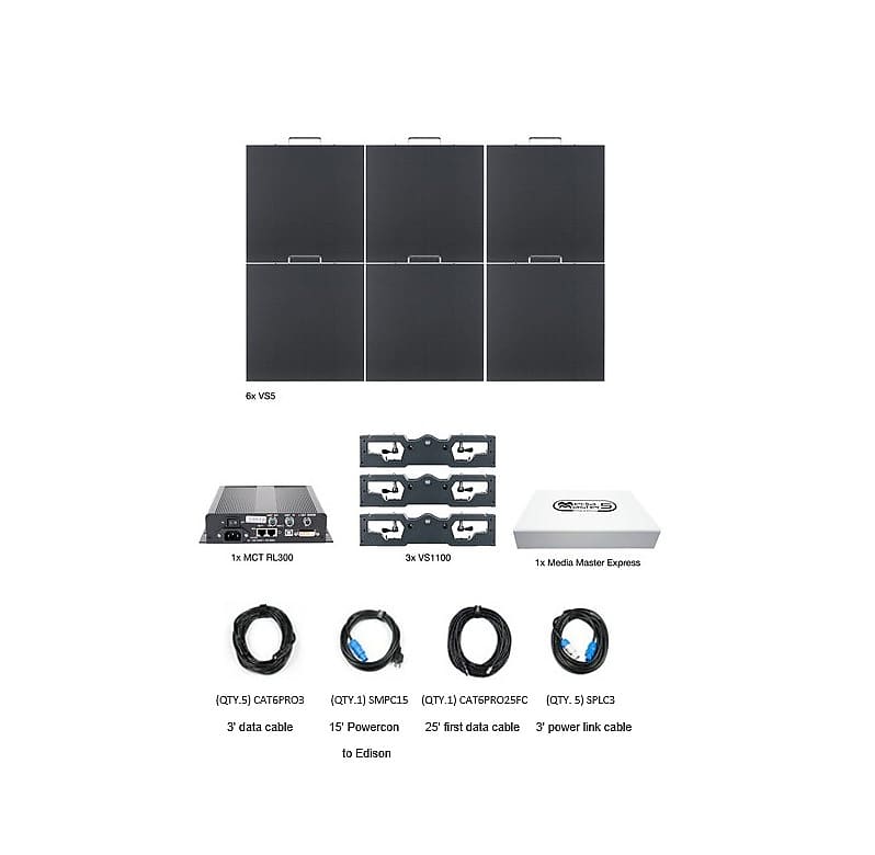 Комплект видеосистемы American DJ VS5 (панели с 6 светодиодами) VS5 Video System Package (6-LED Panels)