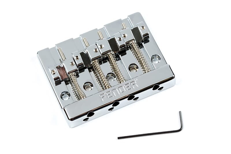 

Fender Fender Himass 4-струнный бас-бридж в сборе с латунными седлами 0994408000