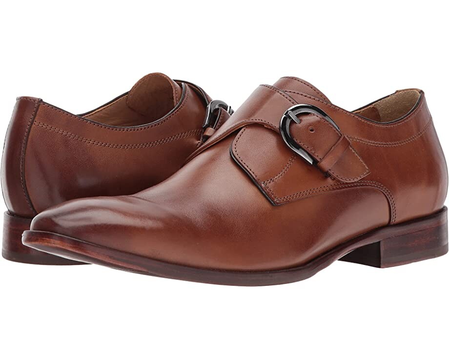 

Оксфорды McClain Dress Monk Strap Johnston & Murphy, загар с полным зерном