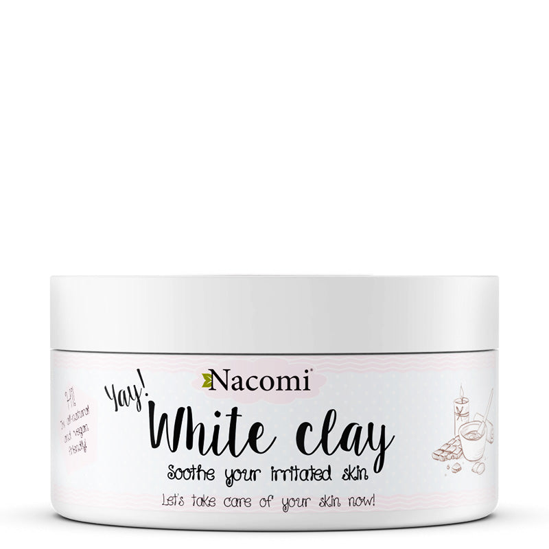 цена Nacomi White Clay увлажняющая и успокаивающая белая глина 50г