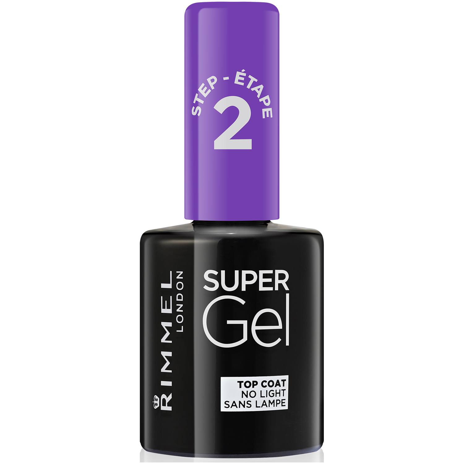 Rimmel SuperGel Top Coat Гель-лак для фиксации лака для ногтей, 12 мл - фото