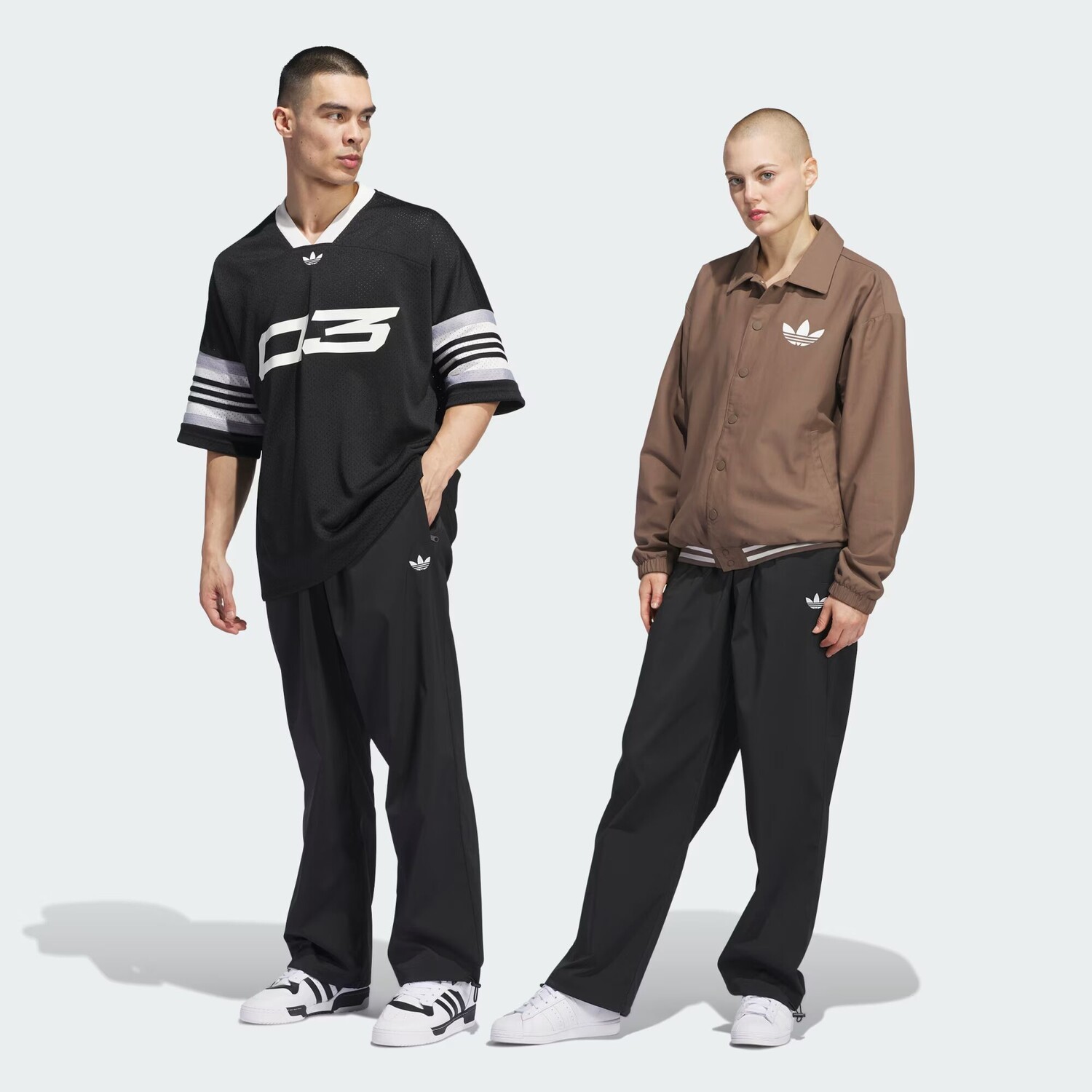 

Тканые спортивные брюки (гендерно-нейтральные) Adidas, цвет Black