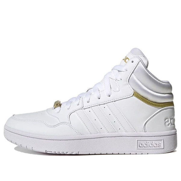 

Кроссовки Adidas Hoops 3.0 Mid Classic Shoes 'Gold Metallic', Белый