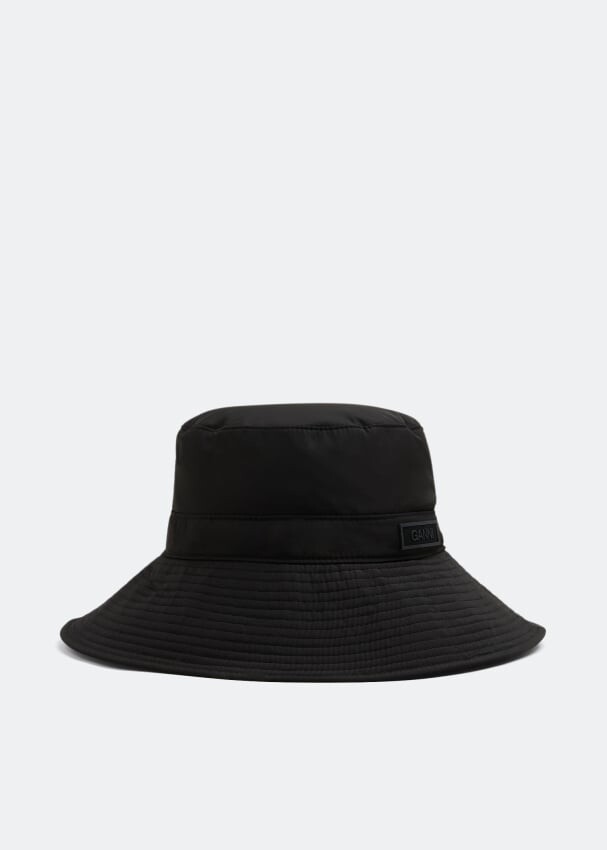 

Шляпа GANNI Tech bucket hat, черный