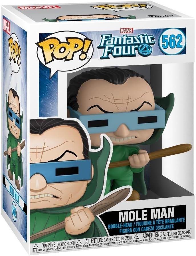 Фигурка Funko Pop! Marvel: Fantastic Four - Mole Man, Multicolor фигурка funko pop fantastic four – mystery minis blind box 1 шт в ассортименте