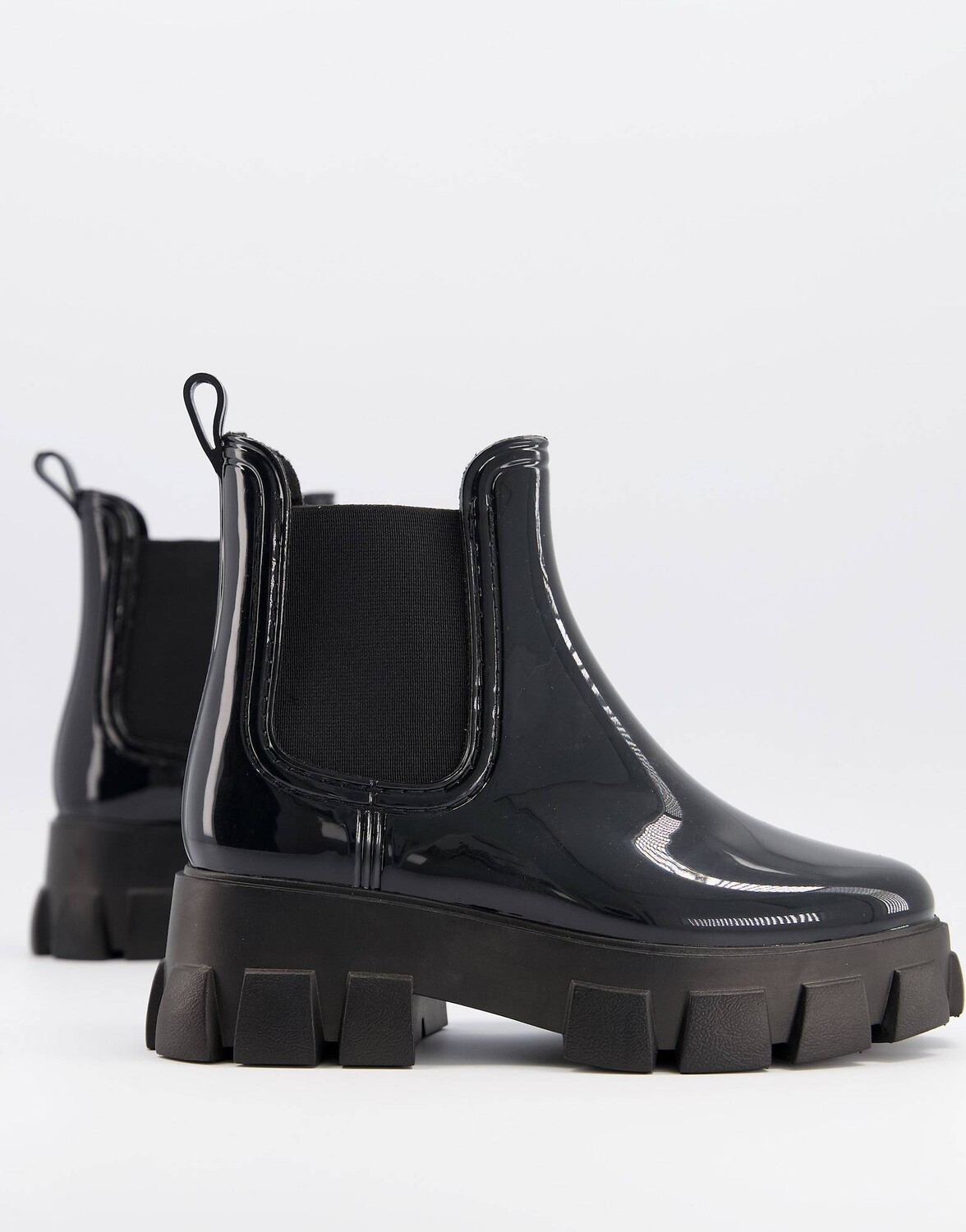 

Черные массивные резиновые сапоги челси ASOS DESIGN Giana