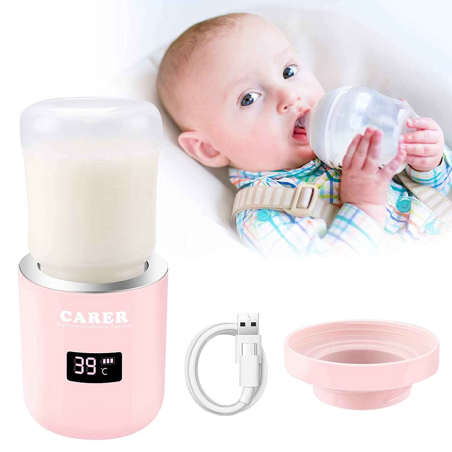

Подогреватель для бутылочек Hansilk Baby Brew, розовый