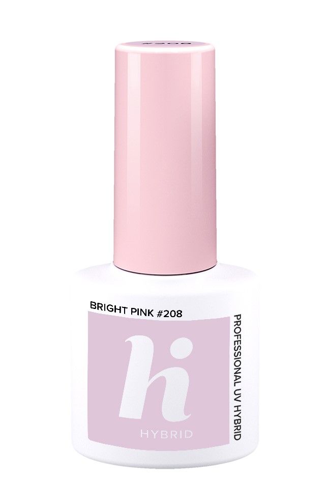 Hi Hybrid гибридный лак для ногтей, 208 Bright Pink