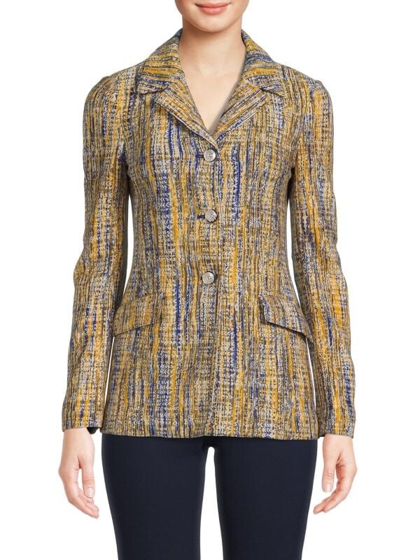 

Пиджак Missoni из смесовой шерсти с абстрактным принтом, мультиколор