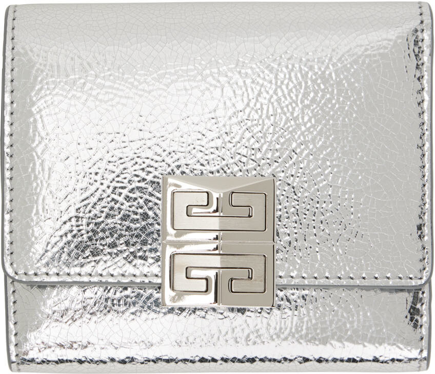

Серебряный 4G-кошелек Givenchy