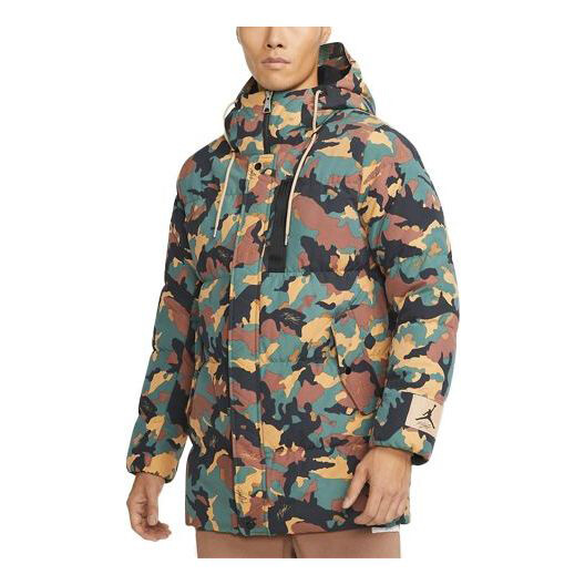 

Куртка Air Jordan Casual Stay Warm Printing hooded down DC9680-333, зеленый