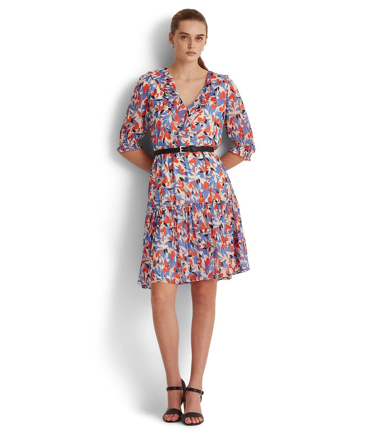 

Платье LAUREN Ralph Lauren, Petite Floral Crinkled Georgette Dress