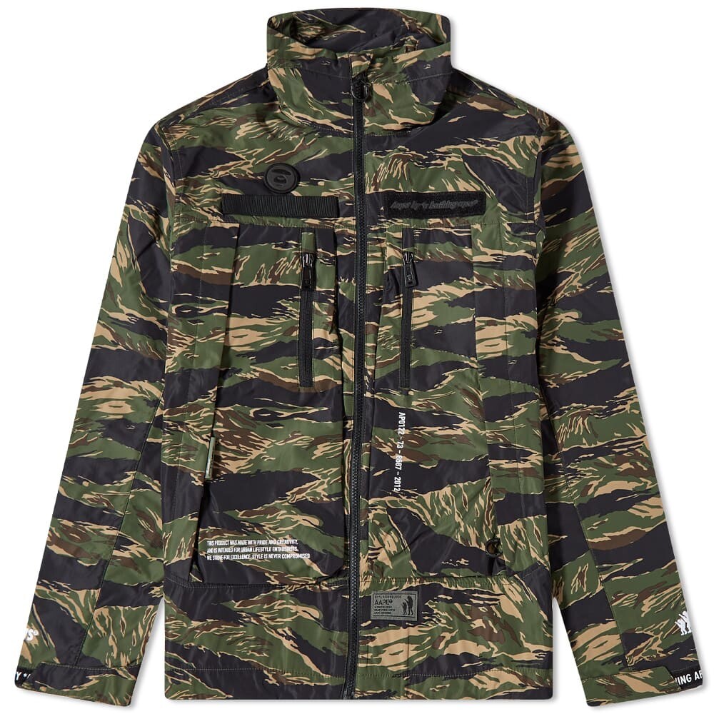 

Куртка с камуфляжным принтом APE Mountain AAPE by A Bathing Ape, Серый