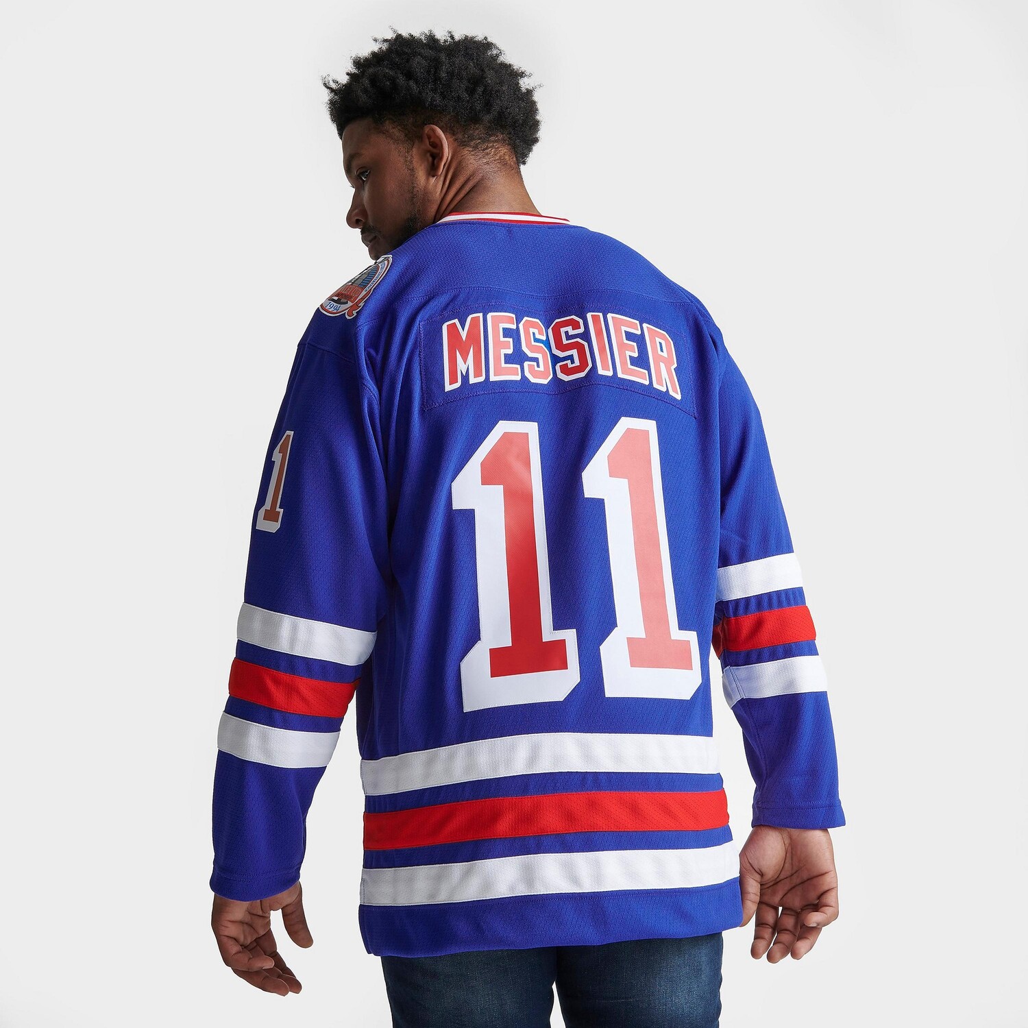 

Мужская хоккейная майка Mitchell & Ness Blue Line Mark Messier New York Rangers NHL 93-94, синий