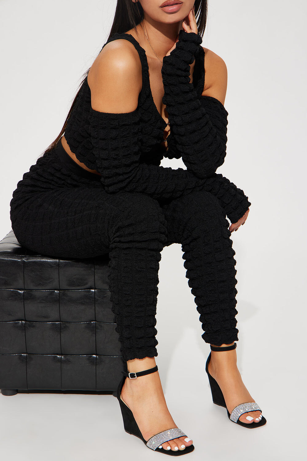 

Туфли танкетки Fashion Nova KELLIE27, черный