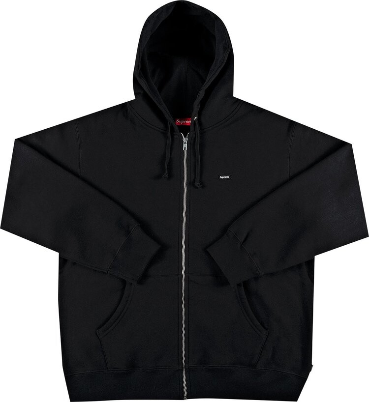 

Толстовка Supreme Small Box Zip Up Hooded Sweatshirt 'Black', черный