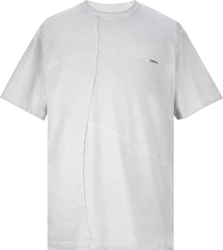 Футболка C2H4 Crooked Panelled T-Shirt 'Forest Grey', серый