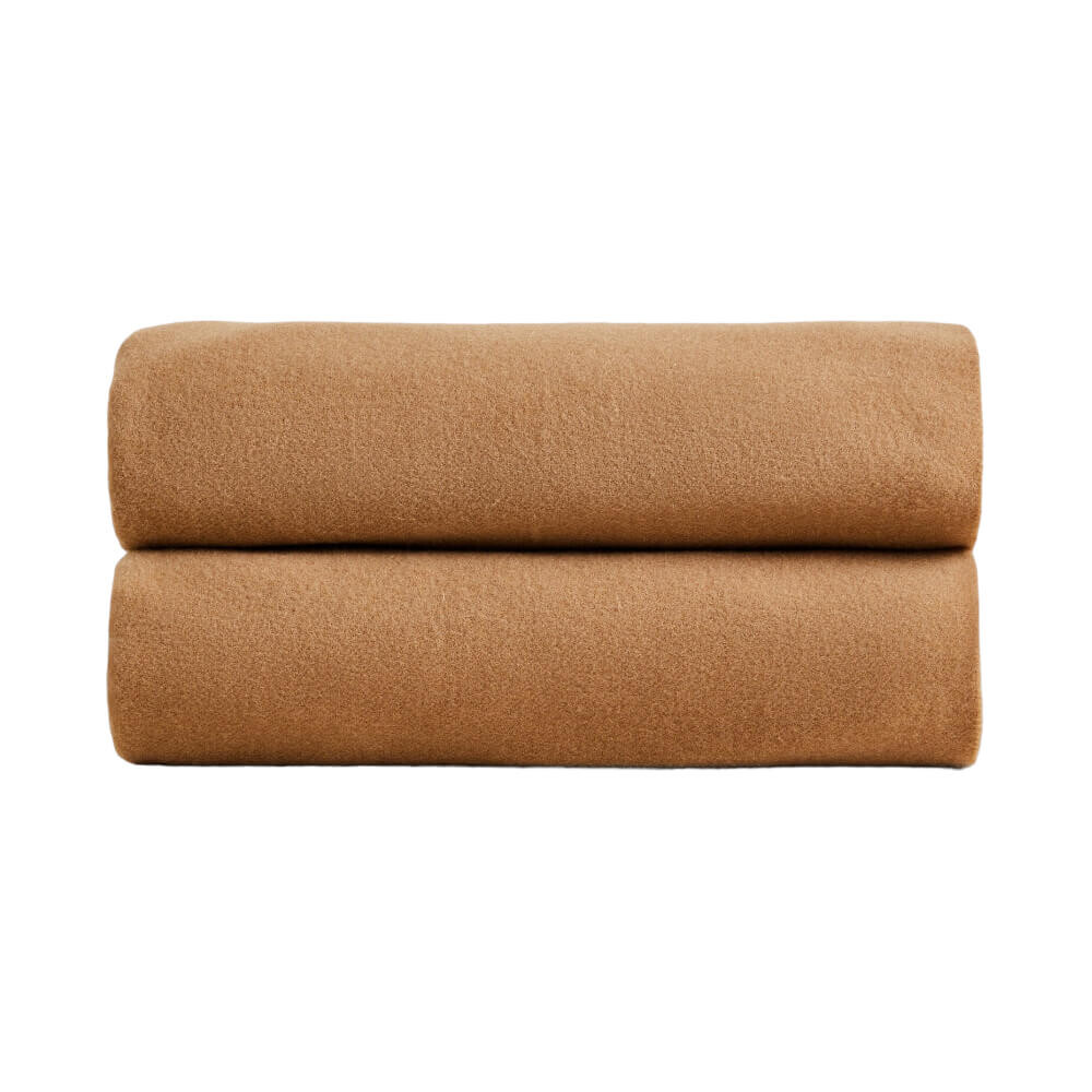 

Плед Zara Home Fringed Wool, рыжевато-коричневый
