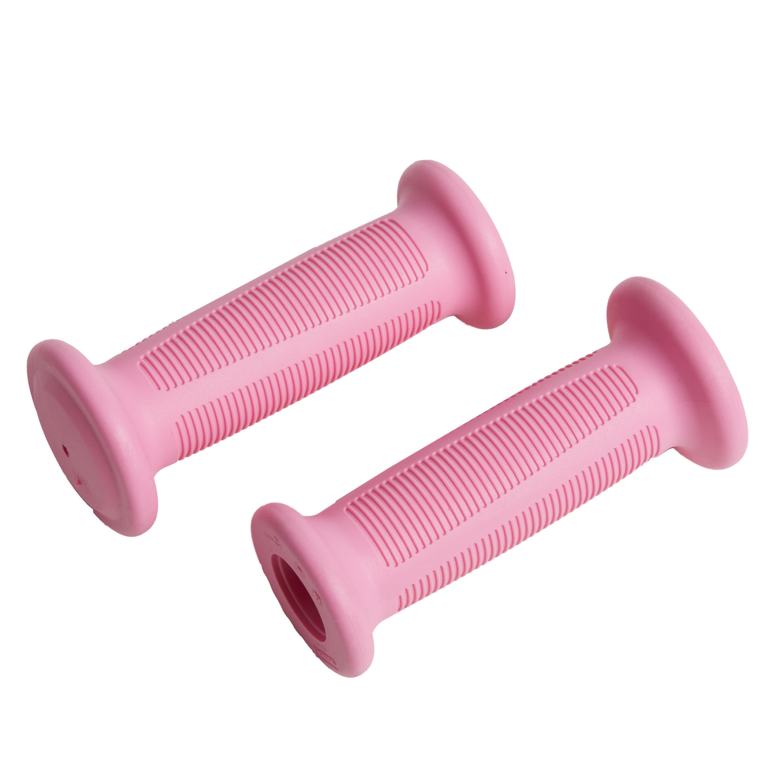цена Велосипедные ручки 14, 16 и 10 дюймовые колеса светло-розовые (пара) BTWIN, светло-розовый