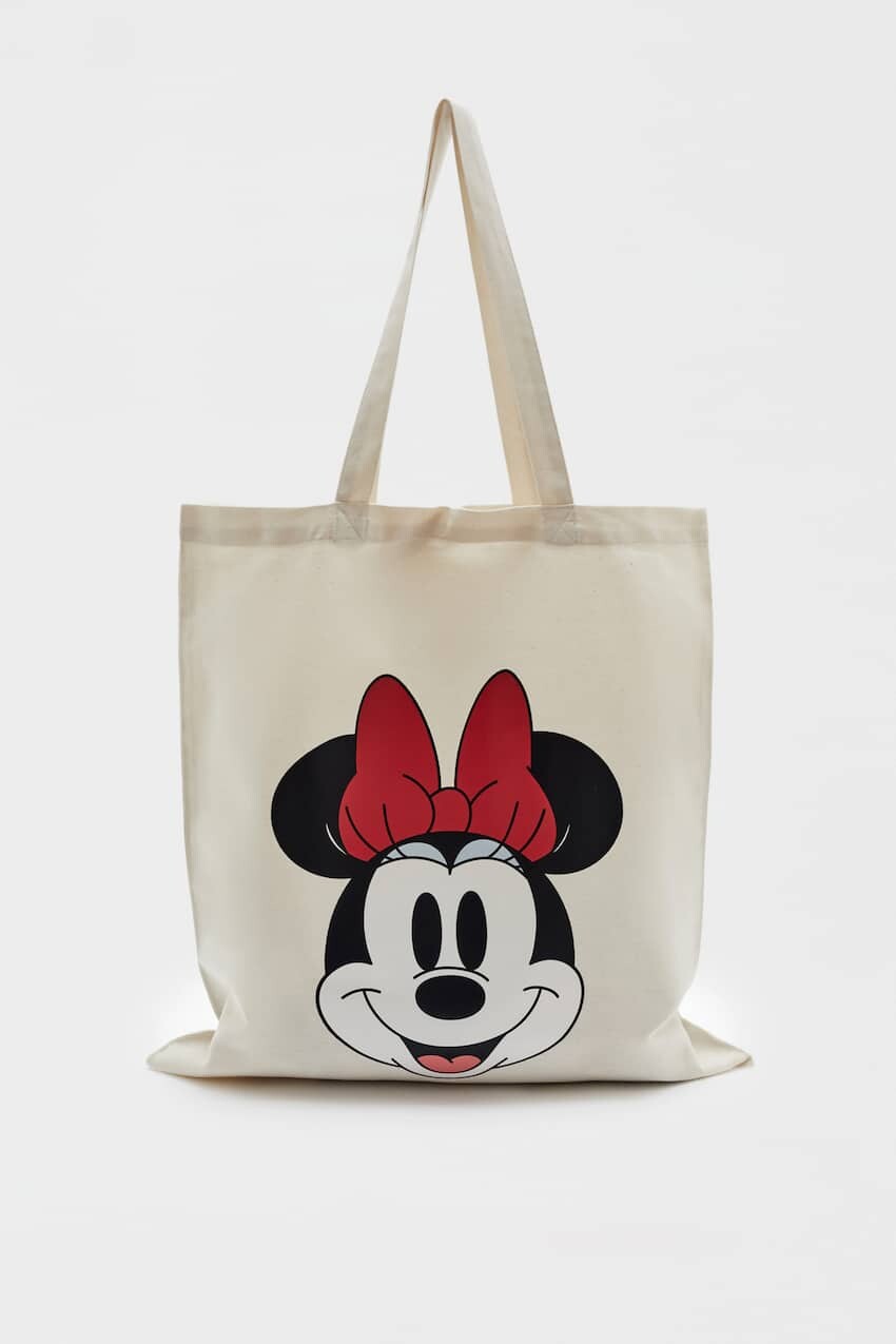 

Сумка-тоут Minnie Mouse из ткани Pull&Bear, белый