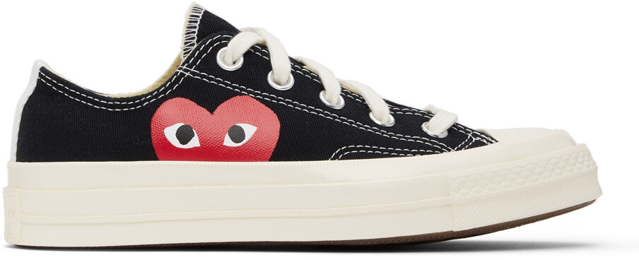 

Черные кроссовки Converse Edition Half Heart Chuck 70 Low Comme des Garçons Play, Черный