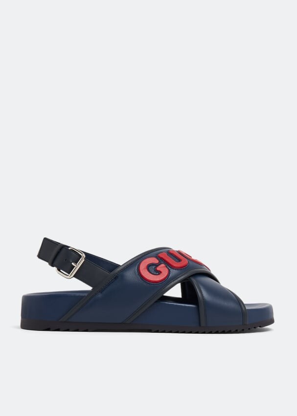 

Сандалии GUCCI Logo sandals, синий