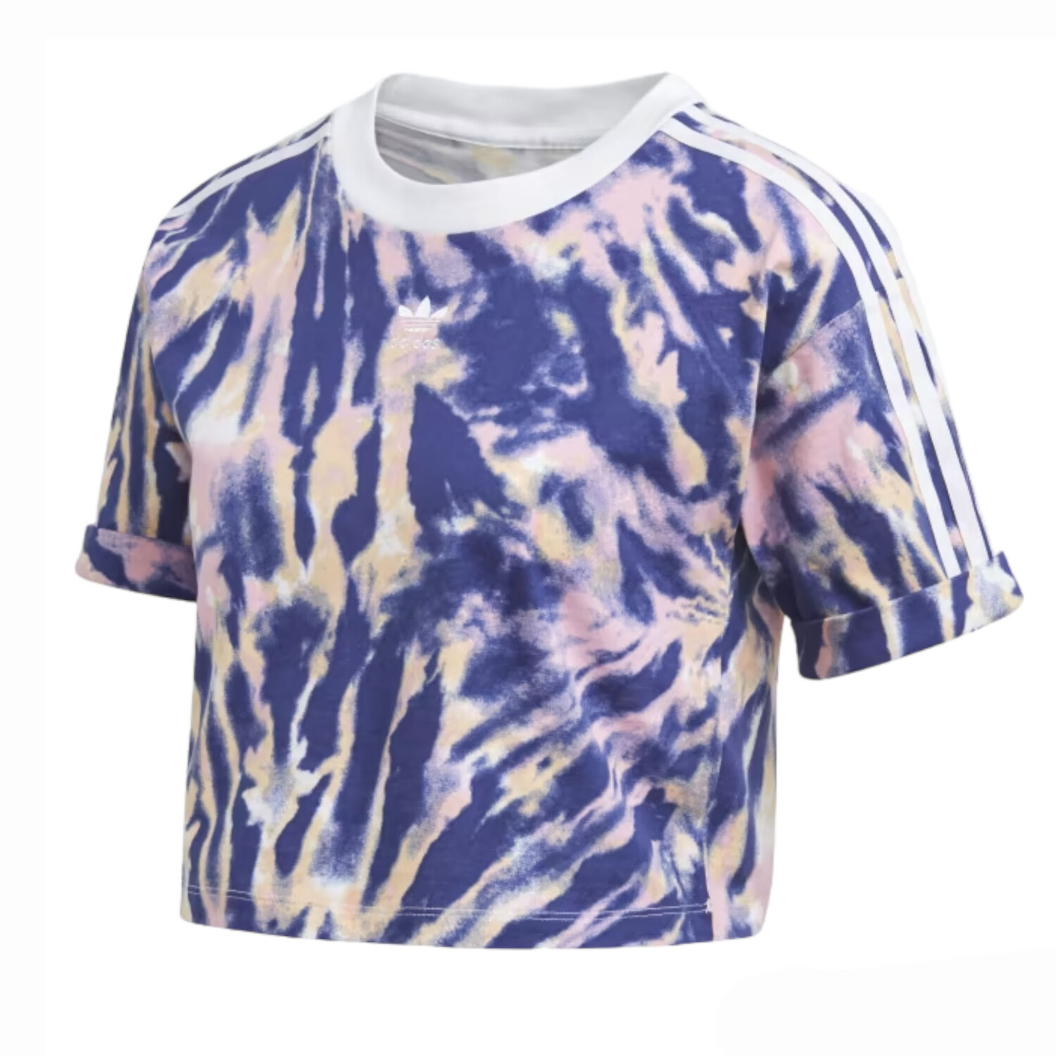 

Футболка Adidas Originals Crop, синий/розовый