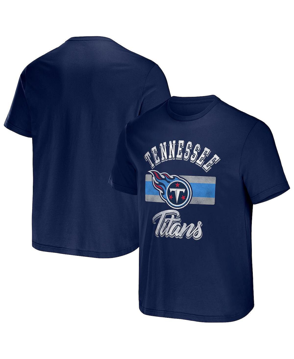 

Мужская футболка nfl x darius rucker collection by navy tennessee titans в полоску Fanatics, синий