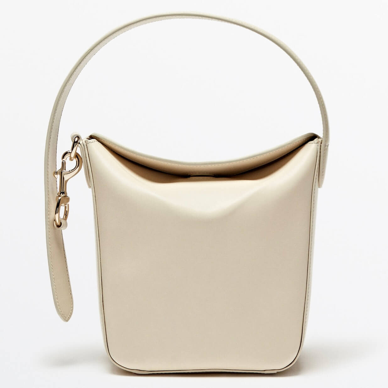 

Мини-сумка Massimo Dutti Shoulder Bucket, белый